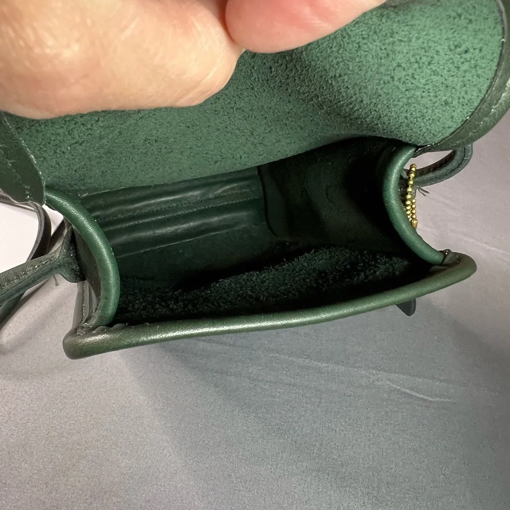 Coach Scooter Bag 9893 bottle green leather vintage - Picture 9 of 12